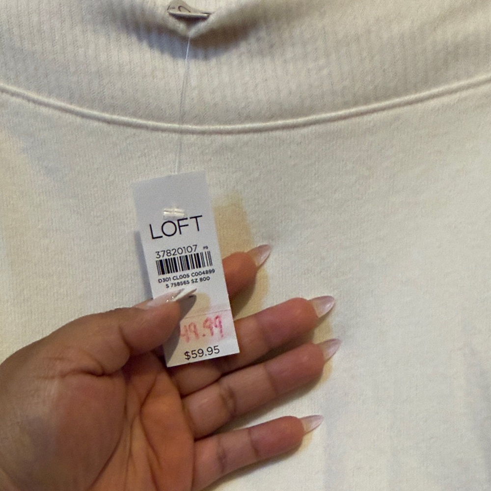 Loft Puff Sleeve Boatneck Top - Picture 3 of 8